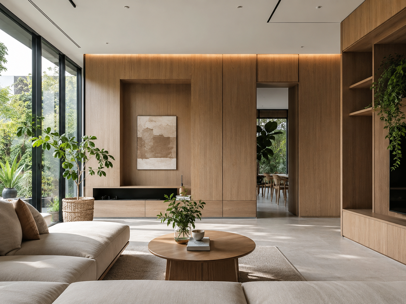 VORA warm living room finish direction