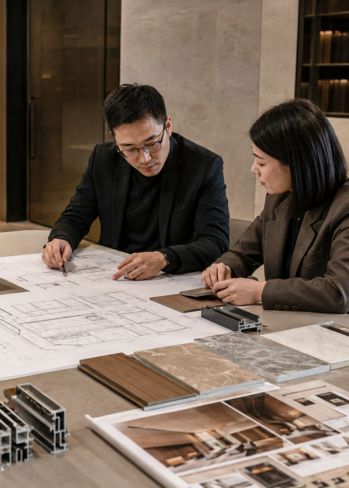 Digital material planning and room layout system